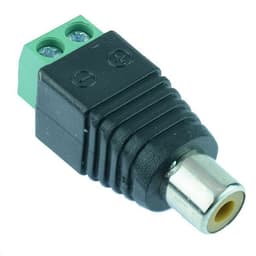 Wire to RCA Female Screw Terminal Adapter for CCTV Audio Video