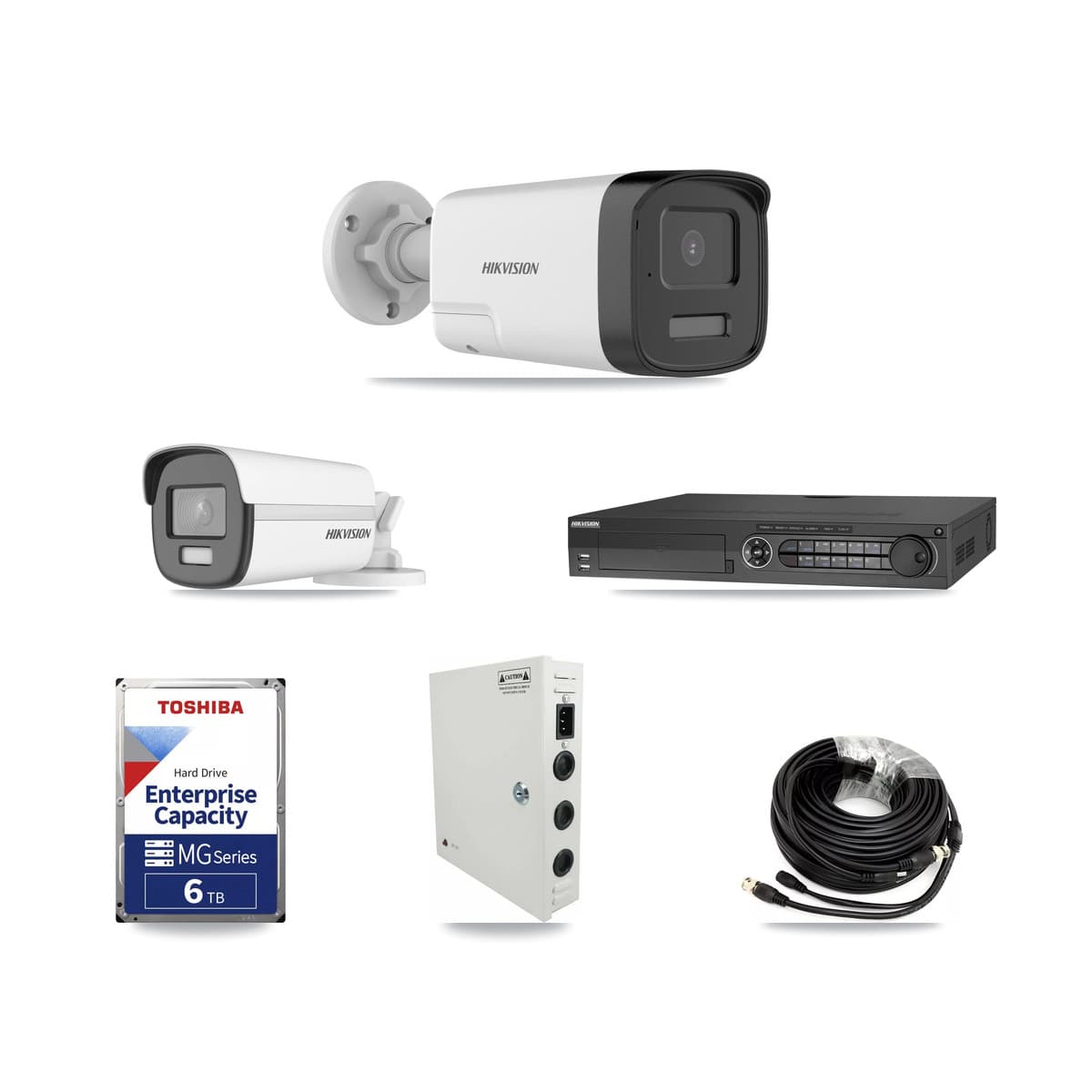 Hikvision 32-Channel 5MP – 4K CCTV Kit — 1 4K + 12 5MP Bullet Cameras + 3× 6TB Recording