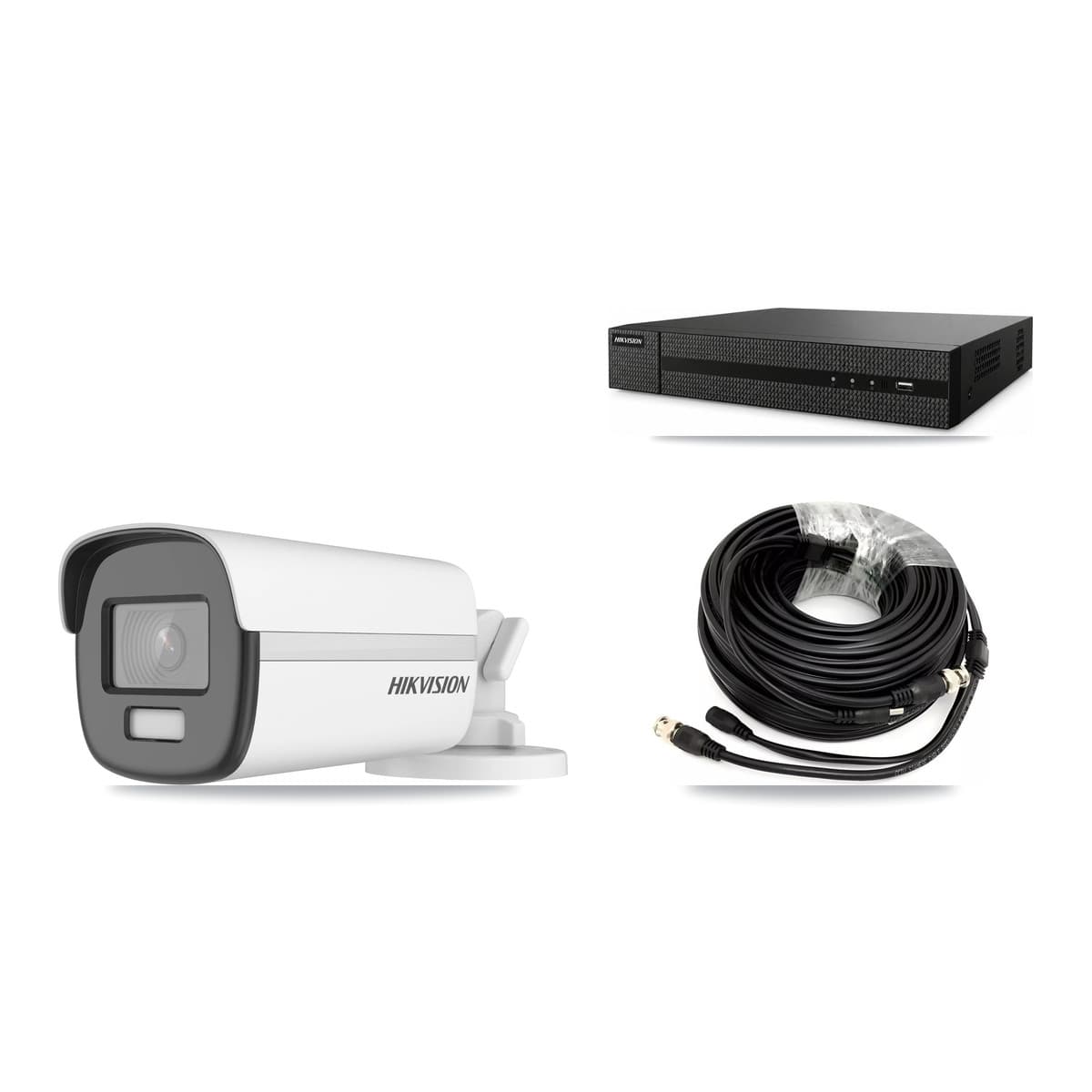 Hikvision 8-Channel 4K CCTV Kit — 1 Bullet Camera + 3TB Recording (DVR-8CH Recorder) - Image 1