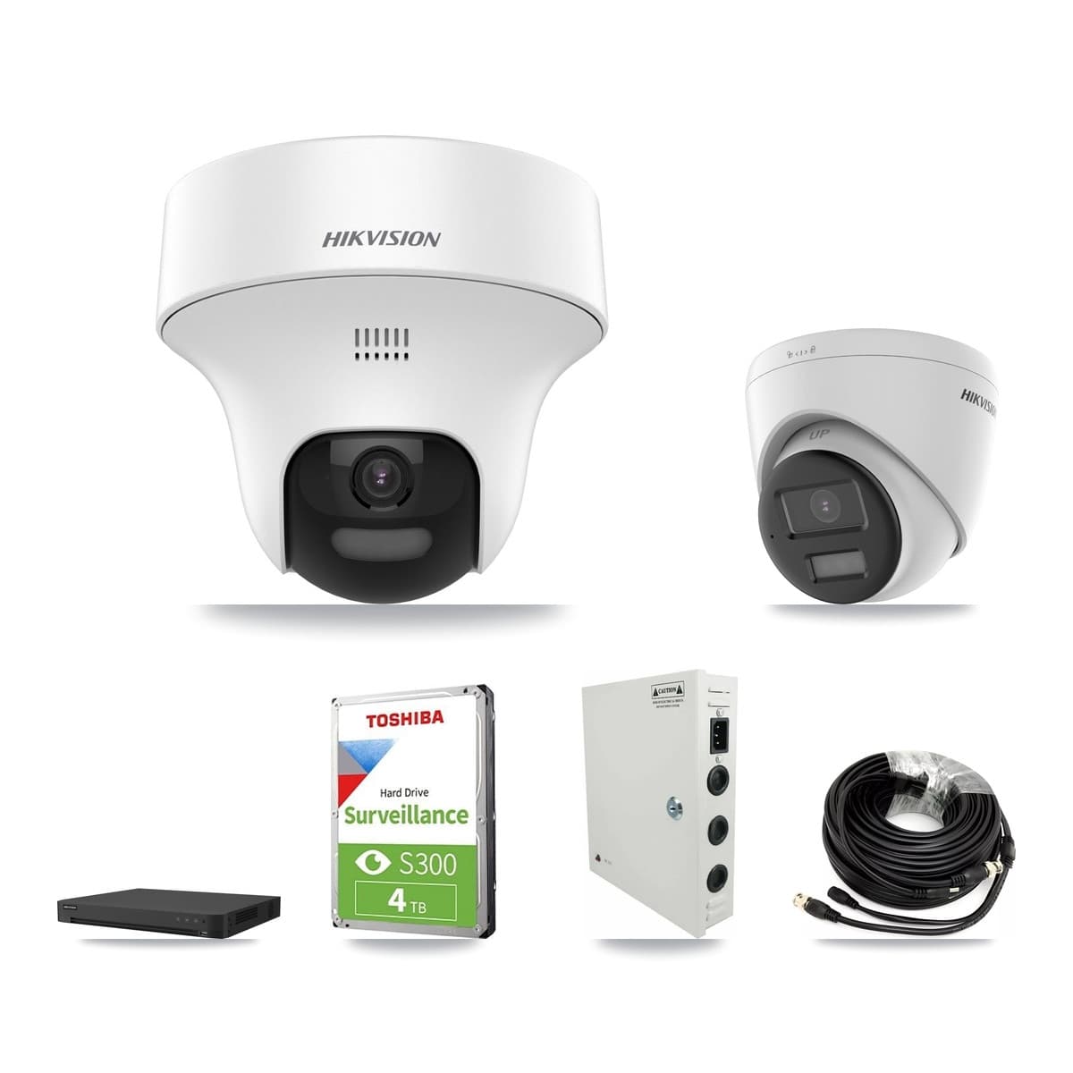Hikvision 16-Channel 5MP CCTV Kit — 7 DS-2CE70K0T + 3 DS-2CE78K0T Turret Cameras + 4TB Recording - Image 1