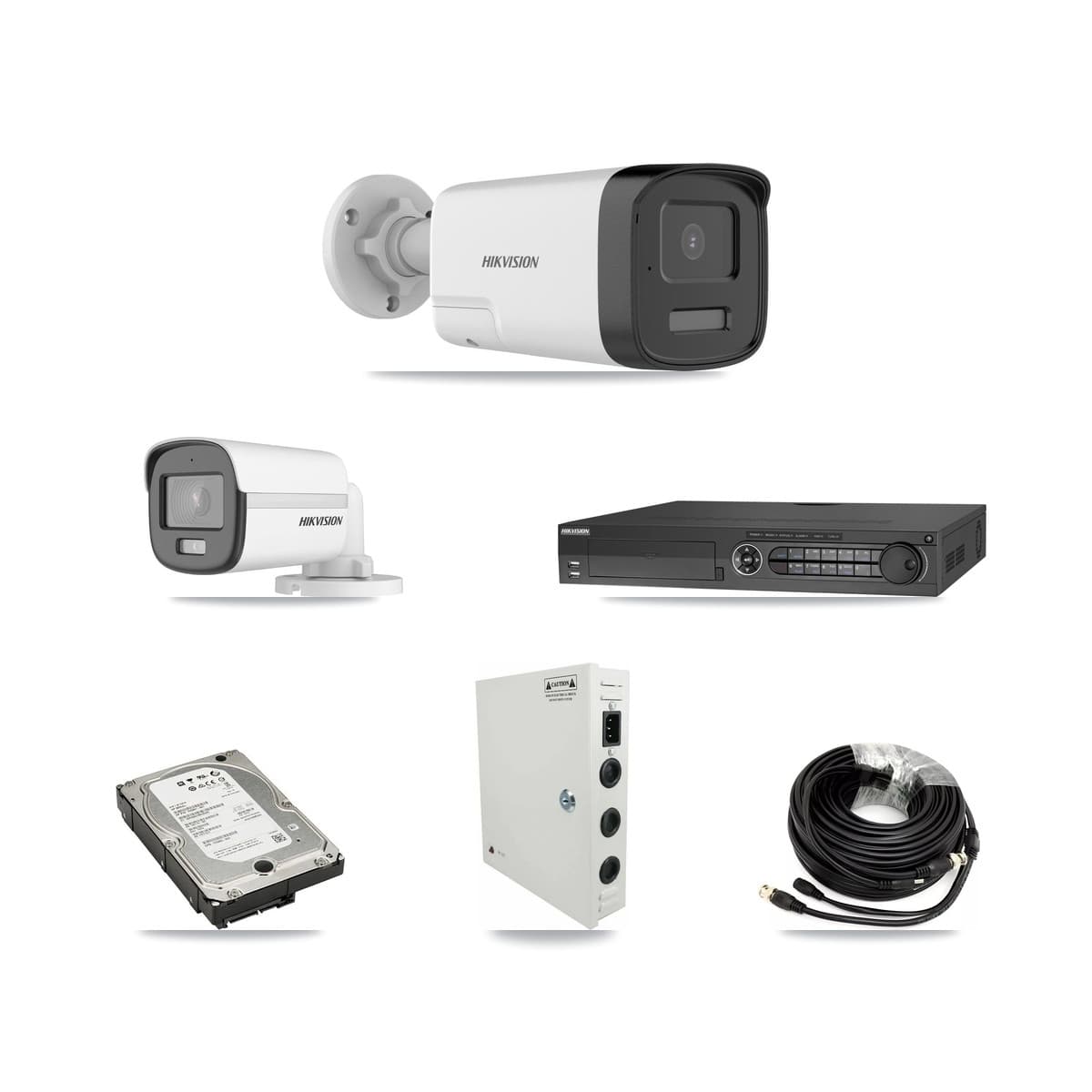 Hikvision 32-Channel 5MP CCTV Kit — 1 DS-2CE12KF0T + 10 DS-2CE17K0T Bullet Cameras + 3× 5TB Recording - Image 1