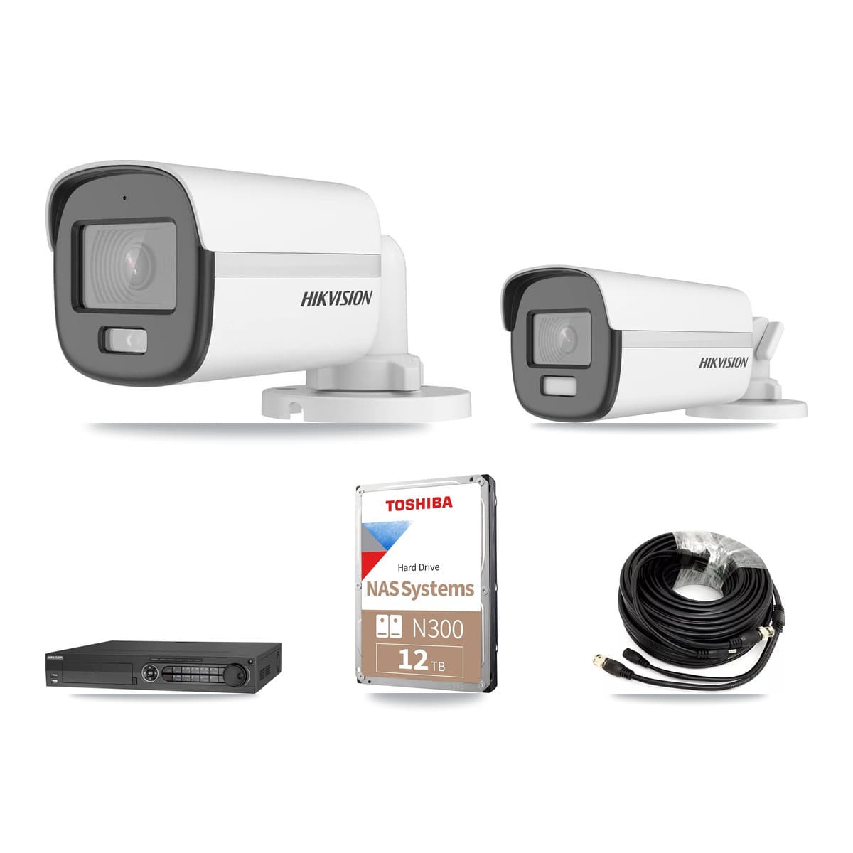 Hikvision 32-Channel 5MP – 4K CCTV Kit — 3 5MP + 3 4K Bullet Cameras + 12TB Recording - Image 1