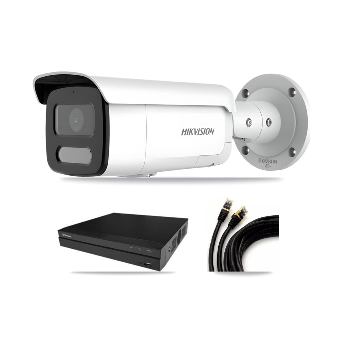 Hikvision & Prolux 16-Channel 4MP CCTV Kit — 2 Bullet Cameras + 3TB Recording