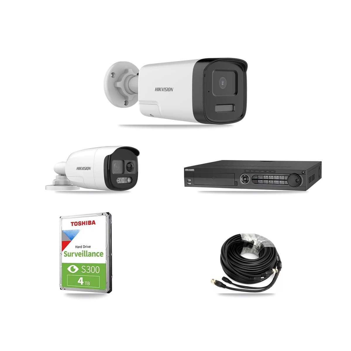 Hikvision 32-Channel 5MP CCTV Kit — 1 DS-2CE12KF3T + 2 DS-2CE17K0T Bullet Cameras + 4TB Recording - Image 1
