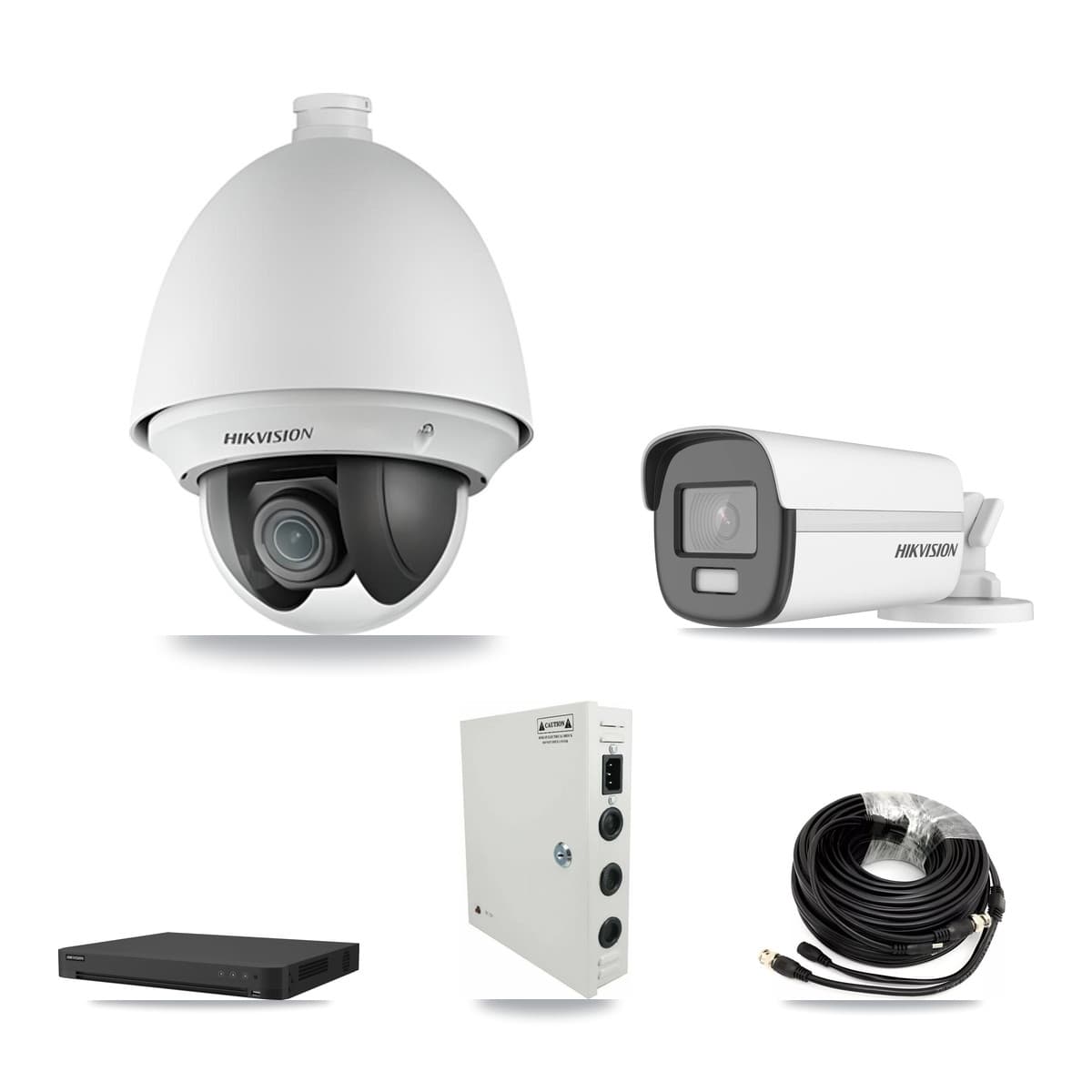 Hikvision 16-Channel 2MP – 4K CCTV Kit — 7 2MP PTZ + 1 4K Bullet Cameras + 8TB Recording - Image 1