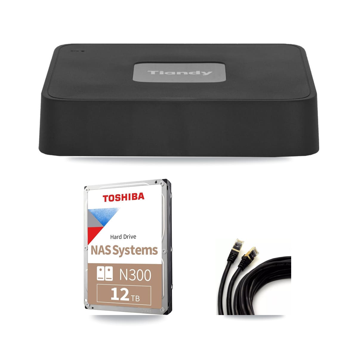 Tiandy 4-Channel 5MP CCTV Kit — 4 Dome Cameras + 12TB Recording - Image 1