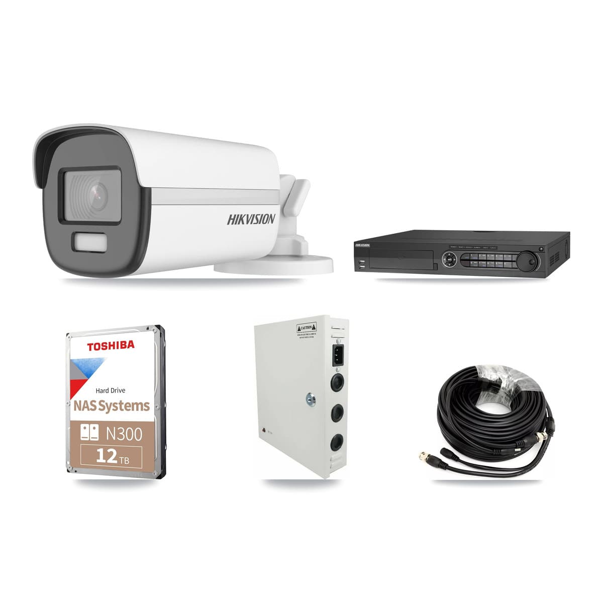Hikvision 32-Channel 4K CCTV Kit — 17 Bullet Cameras + 4× 12TB Recording - Image 1