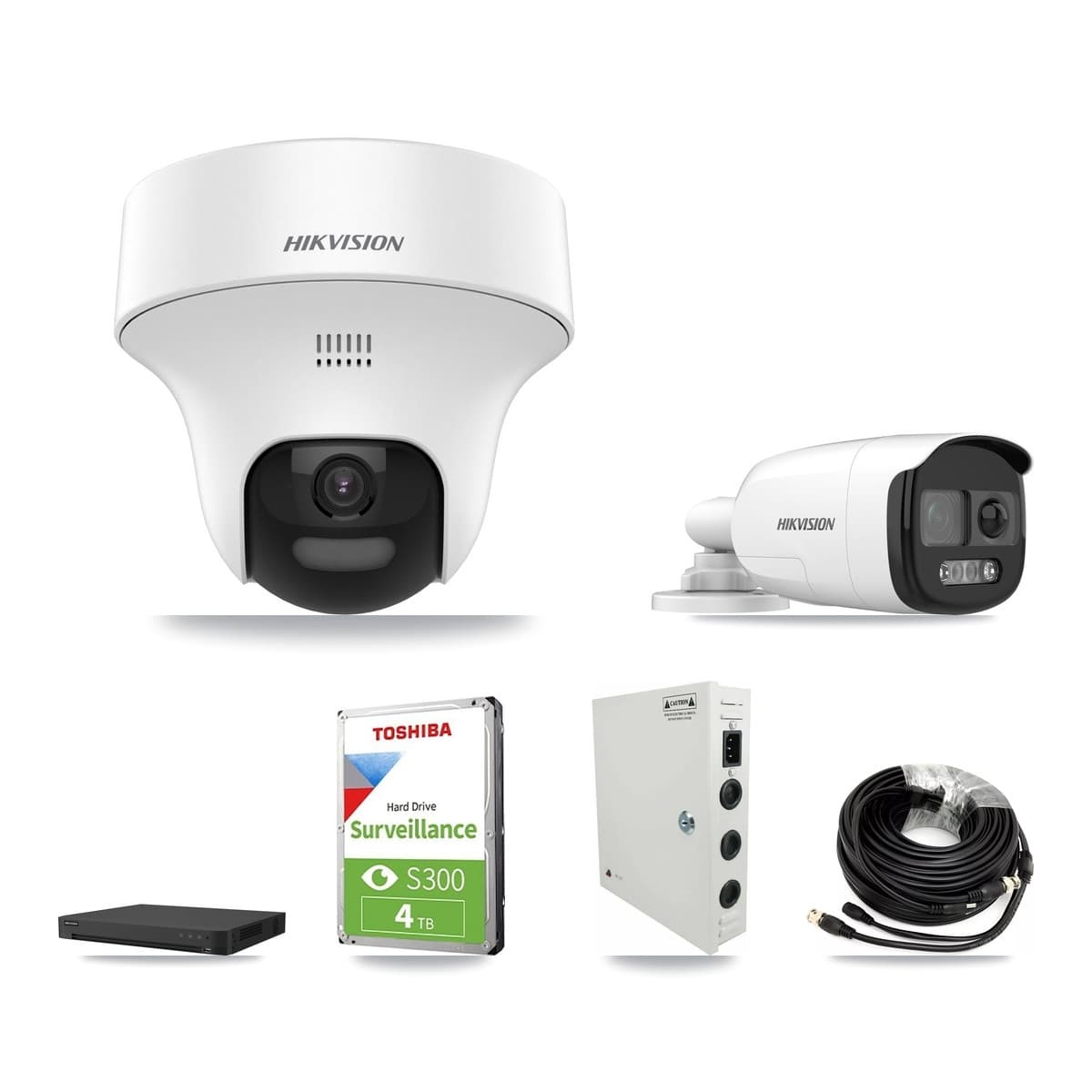 Hikvision 16-Channel 5MP CCTV Kit — 1 Bullet + 9 Turret Cameras + 4TB Recording - Image 1