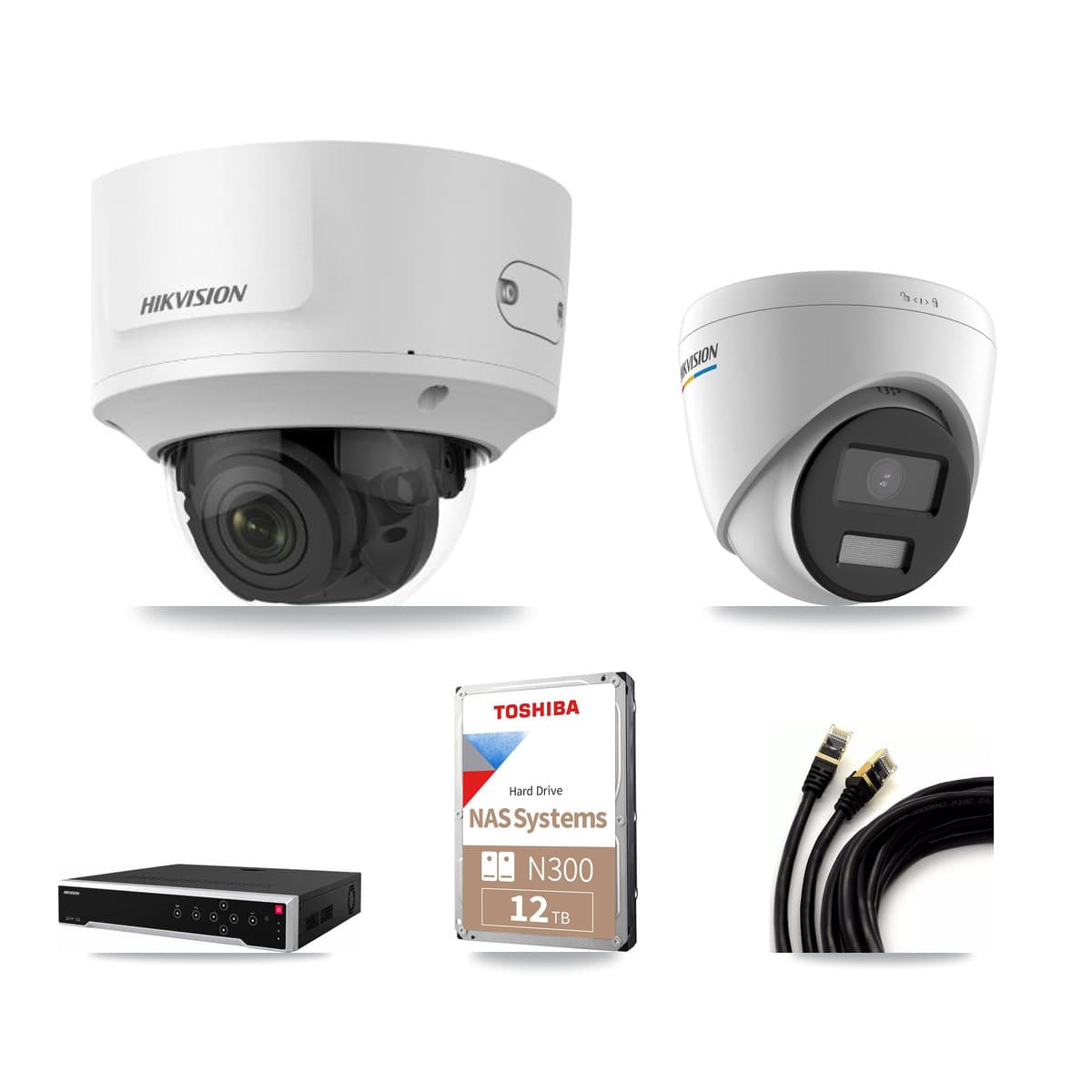 Hikvision 32-Channel 2MP CCTV Kit — 1 Turret + 16 Dome Cameras + 12TB Recording