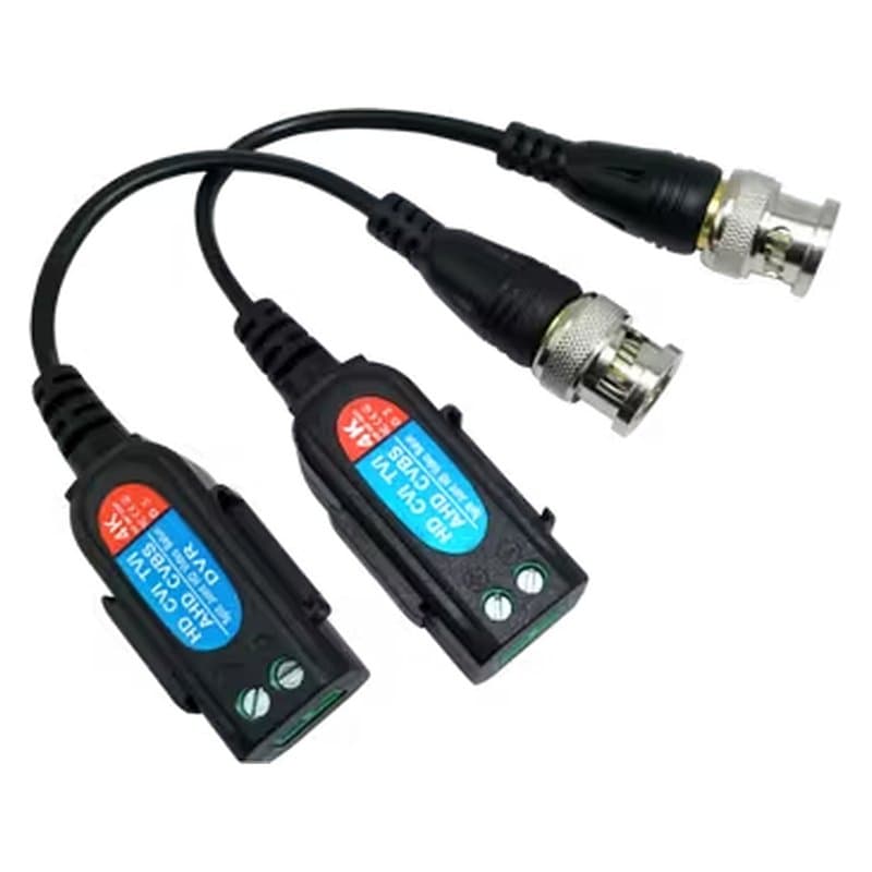 8MP 4K CCTV High Performance Passive Video Balun BNC Screw Terminal