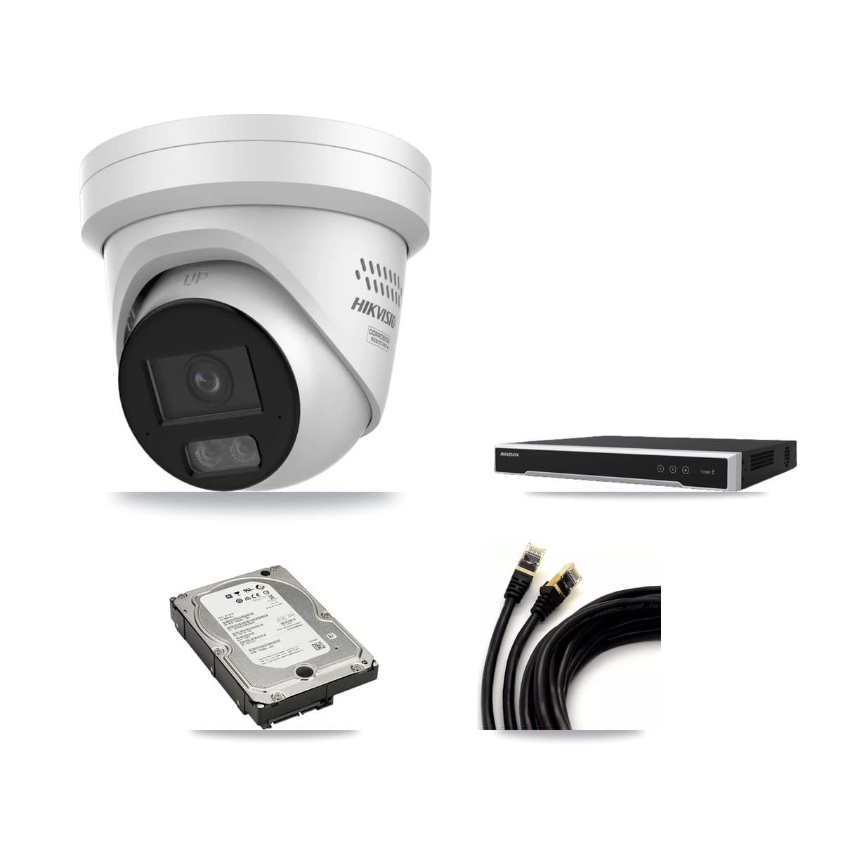 Hikvision 16-Channel 4MP CCTV Kit — 4 Turret Cameras + 5TB Recording - Image 1