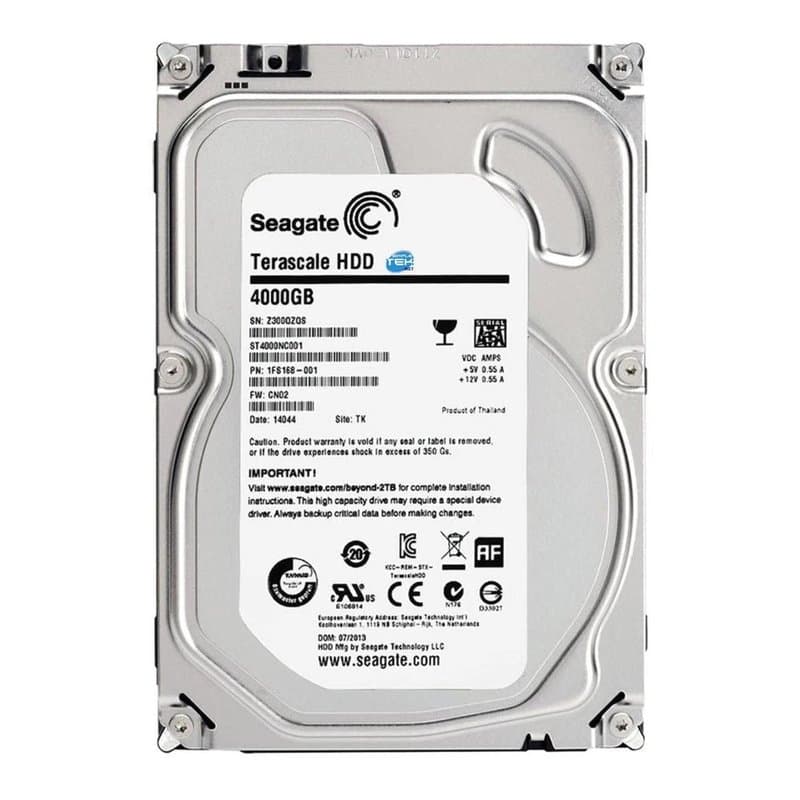 4TB - HDD 3.5" SATA Hard Drives – Free Installation with Any CCTV Kit or Package - Image 1