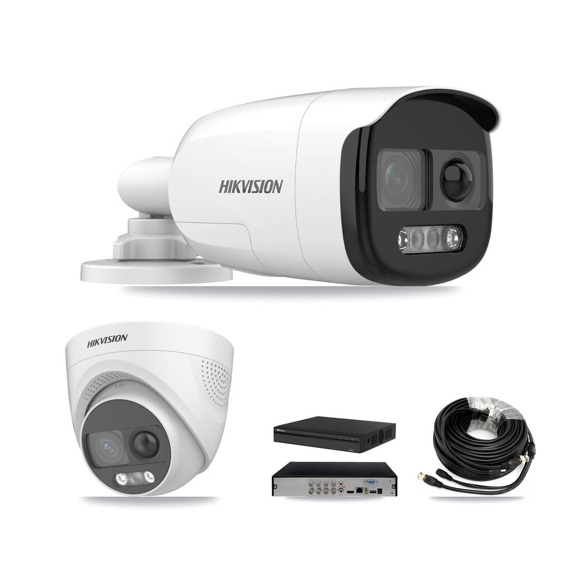 Hikvision & Prolux 8-Channel 5MP CCTV Kit — 3 Bullet + 3 Turret Cameras + 8TB Recording (PXD-5108HS Recorder)