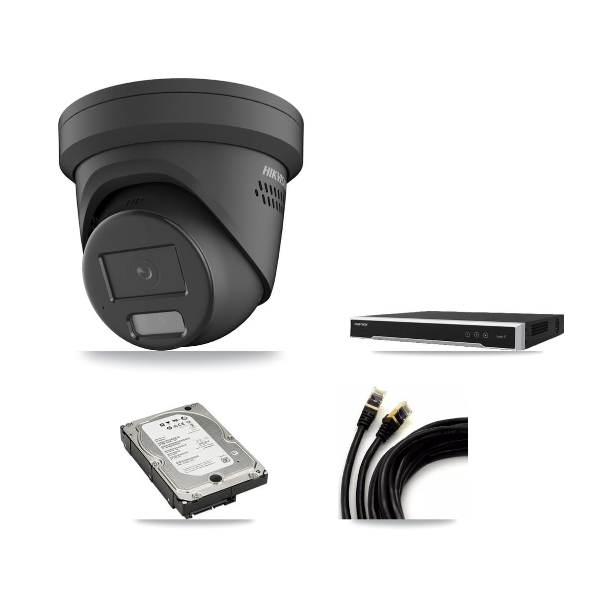 Hikvision 8-Channel 4MP CCTV Kit — 4 Turret Cameras + 5TB Recording