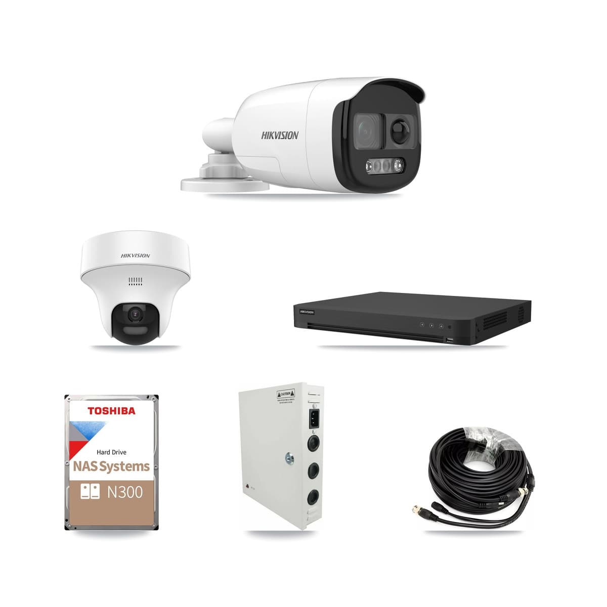 Hikvision 16-Channel 5MP CCTV Kit — 7 Bullet + 7 Turret Cameras + 18TB Recording - Image 1