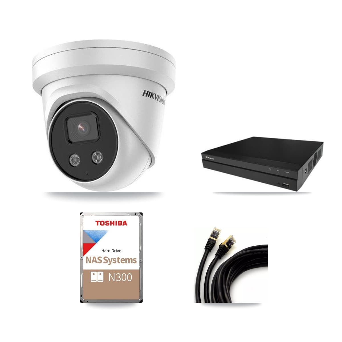 Hikvision & Prolux 16-Channel 5MP CCTV Kit — 14 Turret Cameras + 18TB Recording