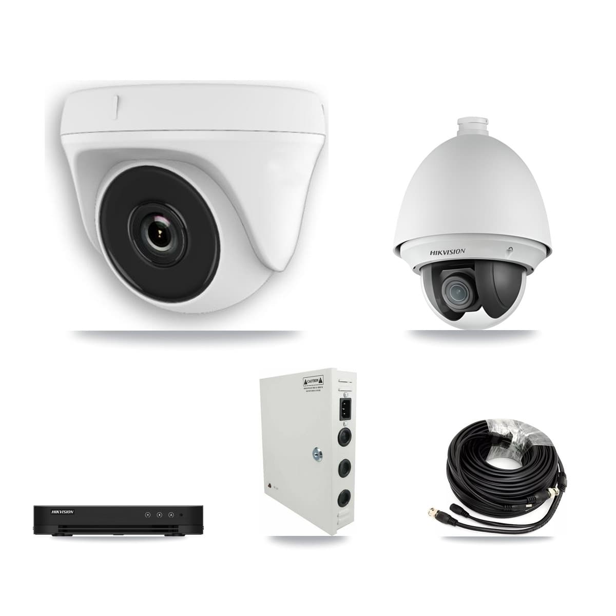 Hikvision 8-Channel 2MP CCTV Kit — 2 PTZ + 6 Dome Cameras + 3TB Recording