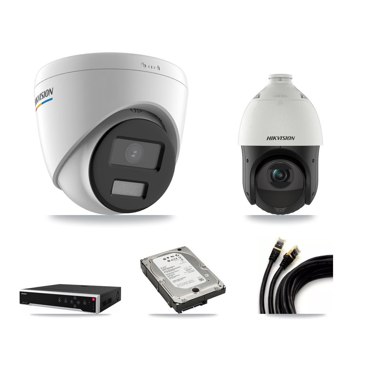 Hikvision 32-Channel 2MP – 4MP CCTV Kit — 6 2MP Turret + 1 4MP PTZ Cameras + 5TB Recording - Image 1