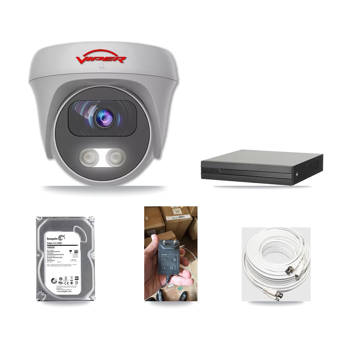 4-Channel 5MP CCTV Kit — 1 Viper Camera + 1TB Recording - Image 1