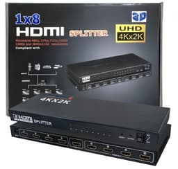 4K ULTRA HD 8 Port HDMI Switch Splitter Hub 1 VIDEO TO T4 SCREEN