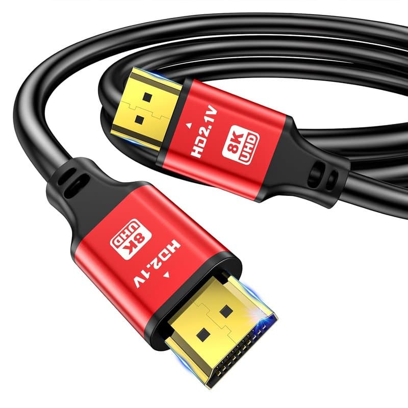 8K HDMI Cable HDMI 2.1 Cable 1.5M 5ft 4K@120hz,8K@60Hz,Ultra HD High Speed 48Gbps HDMI,HDR eARC,Compatible with Roku Netflix PS4 Pro PS5 Xbox OneX Samsung Sony LG RTX 3080 3070