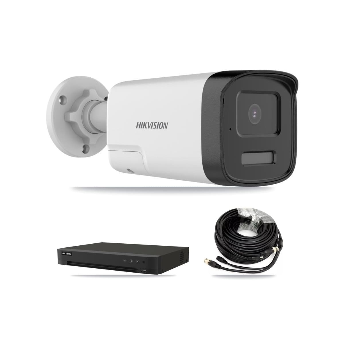 Hikvision 8-Channel 5MP CCTV Kit — 3 DS-2CE17K0T-LXTS Bullet Cameras + 8TB Recording (IDS-7208HUHI-M1/XT Recorder) - Image 1