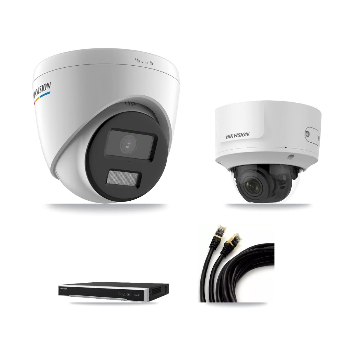 Hikvision 16-Channel 2MP CCTV Kit — 10 Turret + 1 Dome Cameras + 8TB Recording