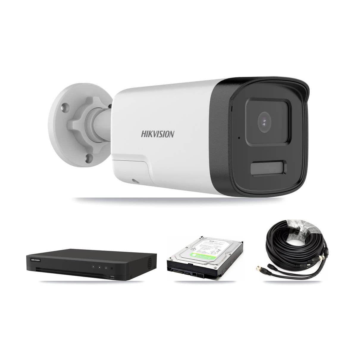 Hikvision 16-Channel 5MP CCTV Kit — 1 DS-2CE17K0T Bullet Camera + 1TB Recording (IDS-7216HQHI Recorder)