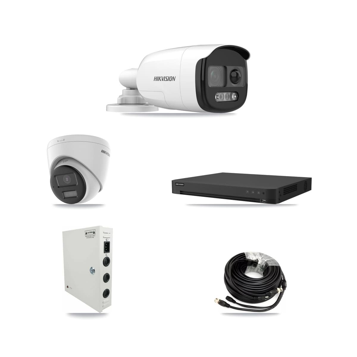 Hikvision 16-Channel 5MP – 4K CCTV Kit — 11 DS-2CE12KF3T 5MP Bullet + 5 DS-2CE78U0T 4K Turret Cameras + 8TB Recording