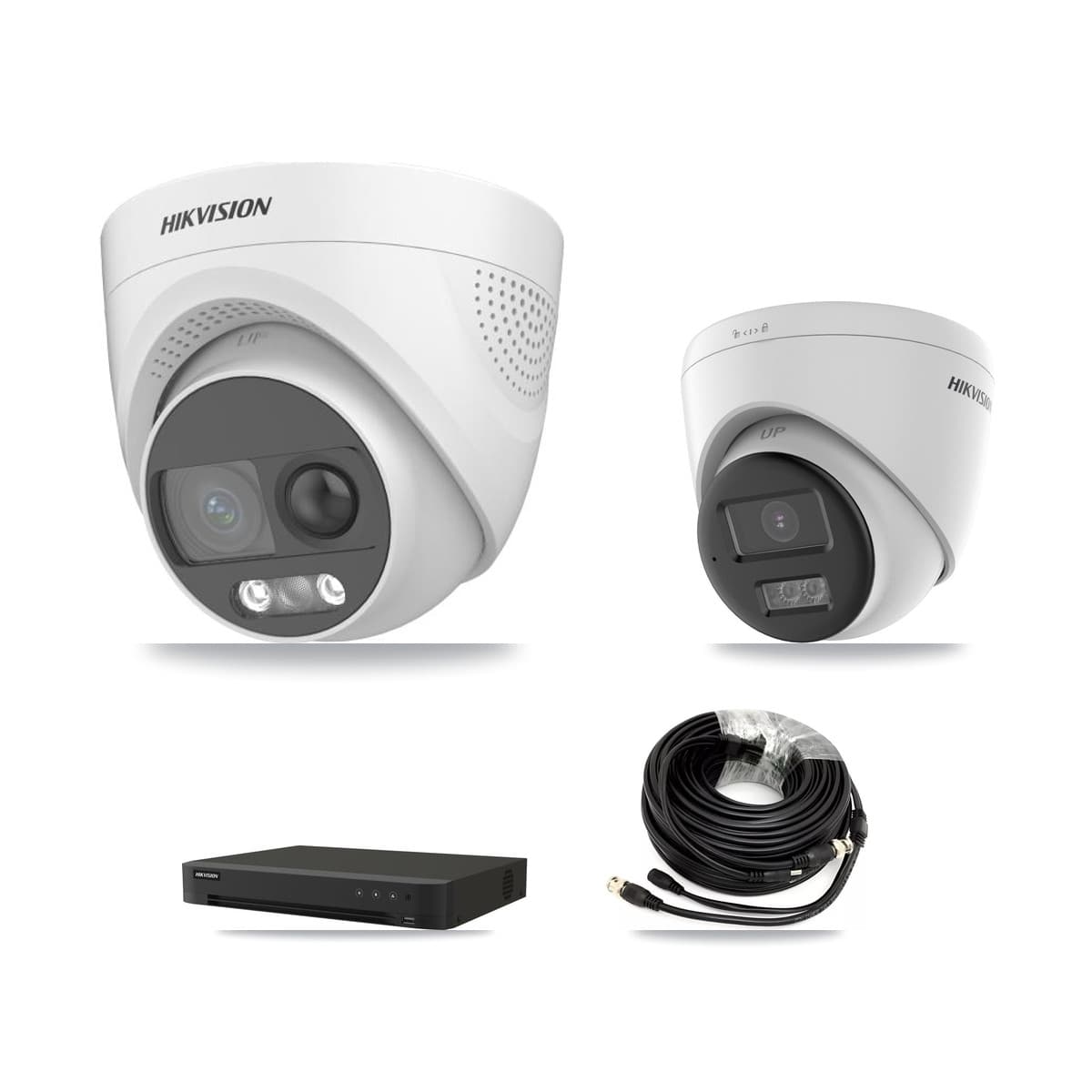 Hikvision 16-Channel 5MP CCTV Kit — 4 DS-2CE72KF3T + 2 DS-2CE78K0T Turret Cameras + 8TB Recording (IDS-7216HQHI Recorder) - Image 1