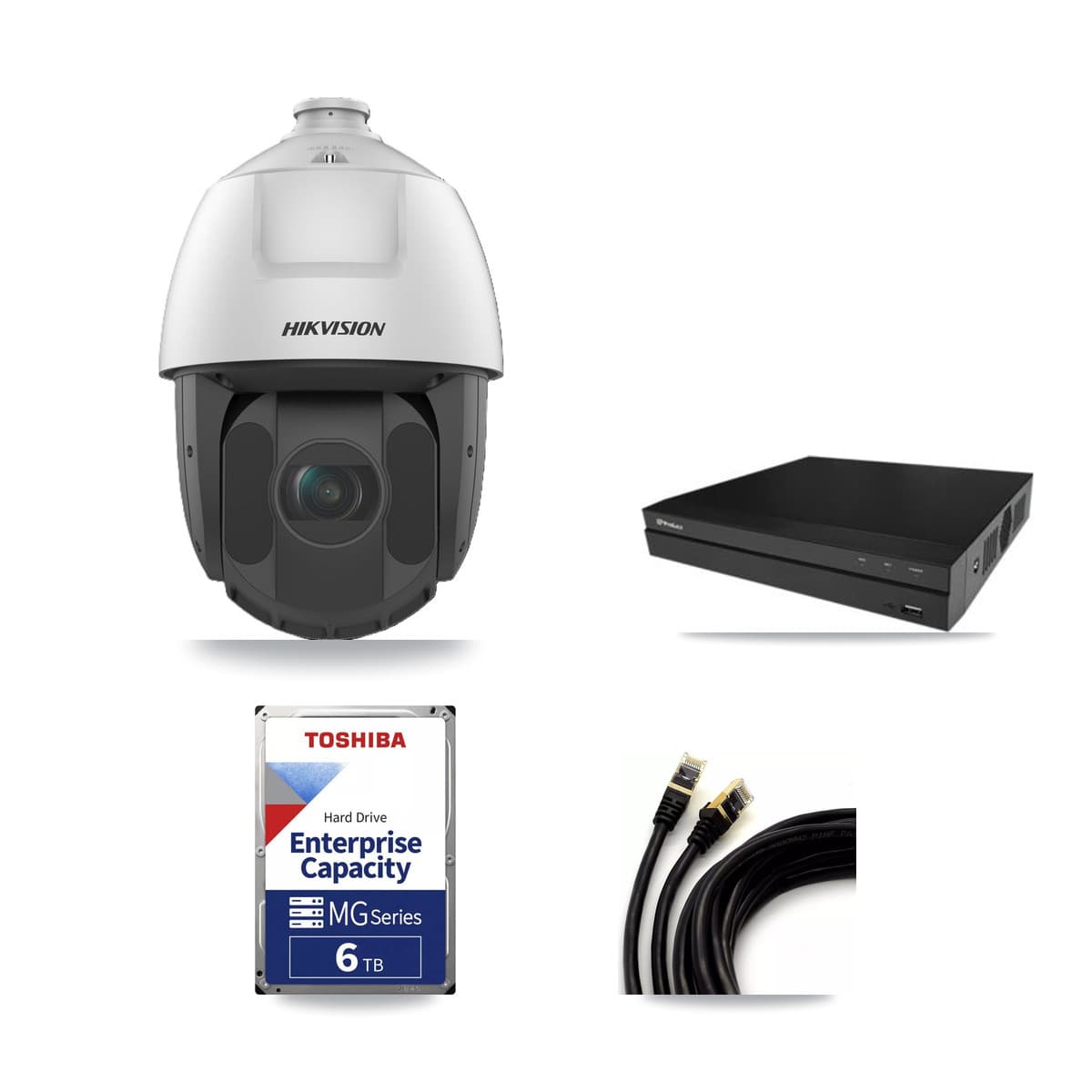 Hikvision & Prolux 16-Channel 2MP CCTV Kit — 10 PTZ Cameras + 6TB Recording - Image 1