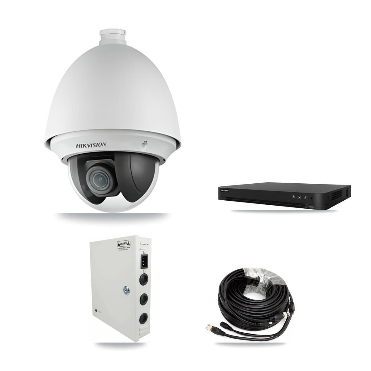Hikvision 16-Channel 2MP CCTV Kit — 4 PTZ Cameras + 3TB Recording (DS-7216HGHI Recorder) - Image 1