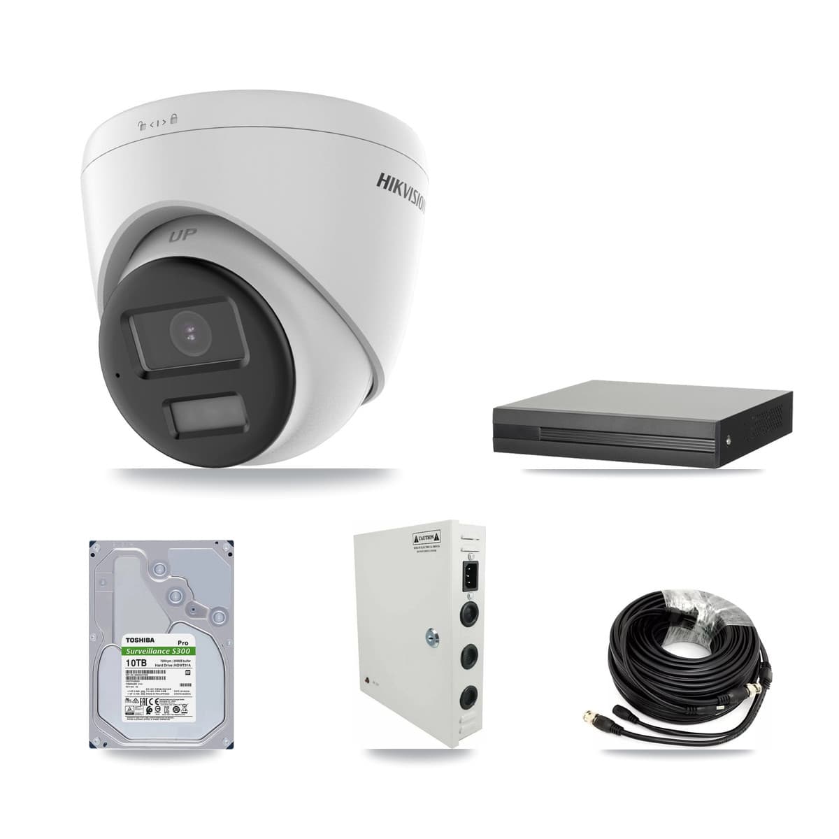 Hikvision 16-Channel 5MP CCTV Kit — 9 DS-2CE78K0T + 4 DS-2CE78K0T Turret Cameras + 10TB Recording - Image 1