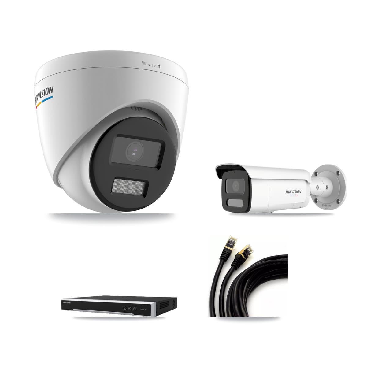 Hikvision 16-Channel 2MP – 4K CCTV Kit — 5 2MP Turret + 2 4K Bullet Cameras + 8TB Recording - Image 1