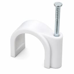 Schneider 70CGKF10 1mm² Twin & Earth Flat Cable Clips Grey 100 Pack