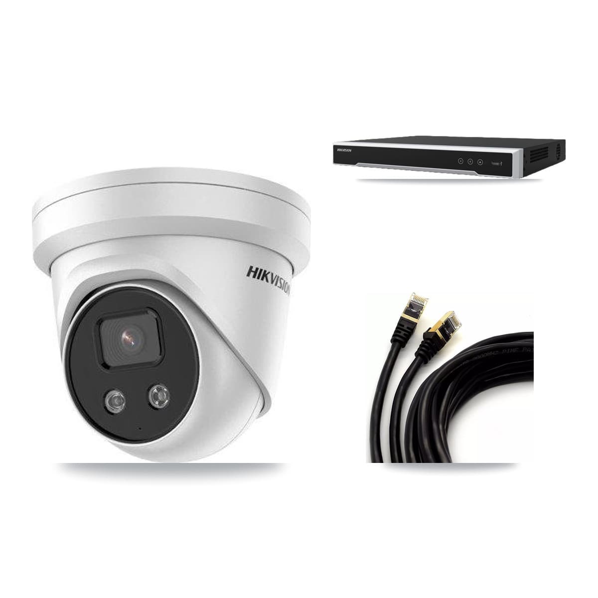 Hikvision 16-Channel 5MP CCTV Kit — 6 DS-2CD3356G2 Turret Cameras + 8TB Recording - Image 1