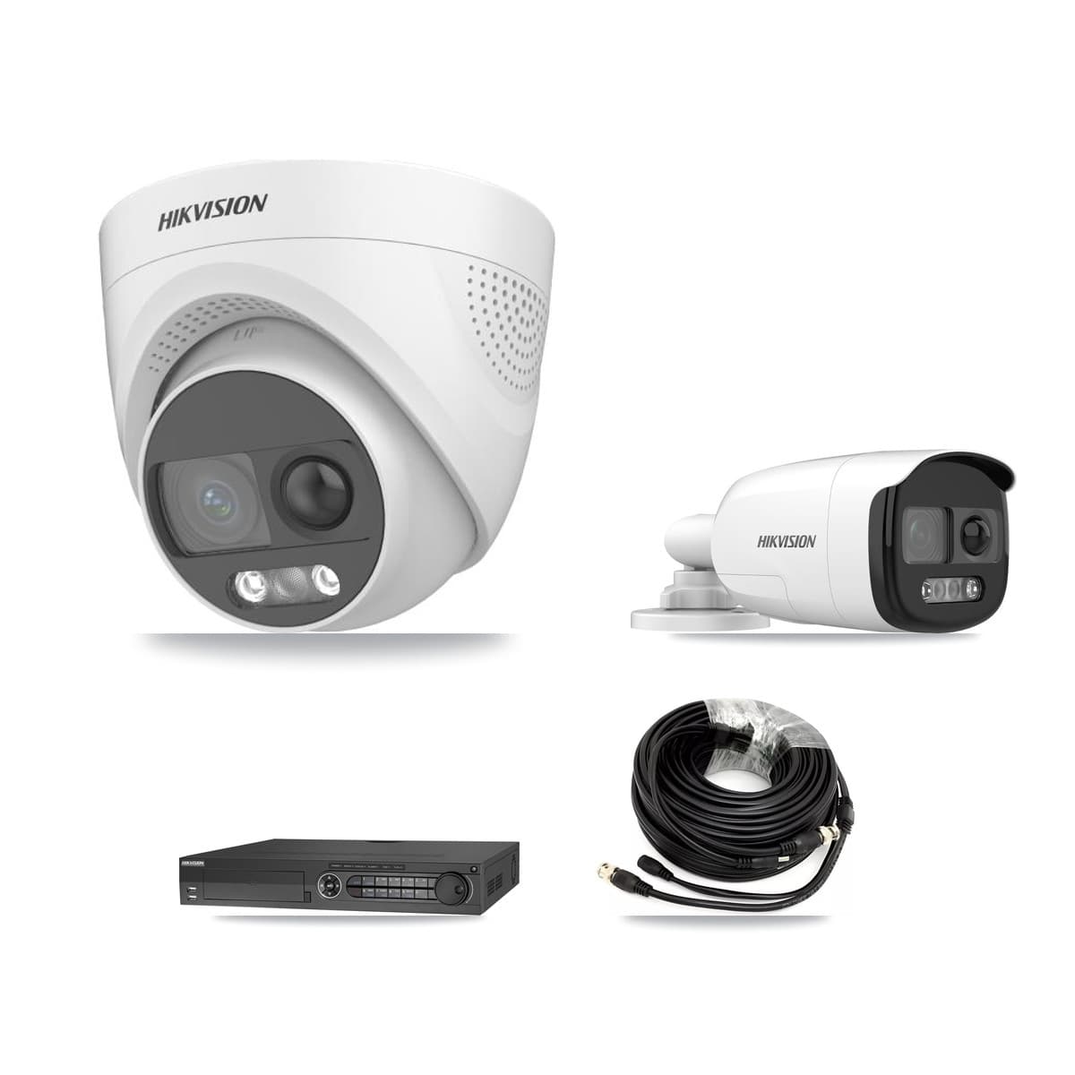 Hikvision 32-Channel 5MP CCTV Kit — 2 DS-2CE12KF3T Bullet + 4 DS-2CE72KF3T Turret Cameras + 8TB Recording - Image 1