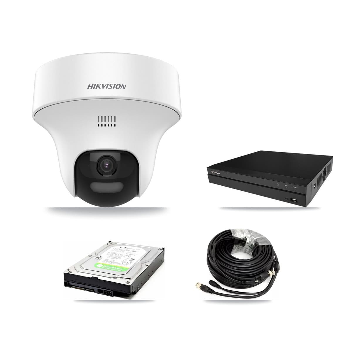 Hikvision & Prolux 8-Channel 5MP CCTV Kit — 1 DS-2CE70K0T Turret Camera + 1TB Recording (PXD-5208AN Recorder) - Image 1