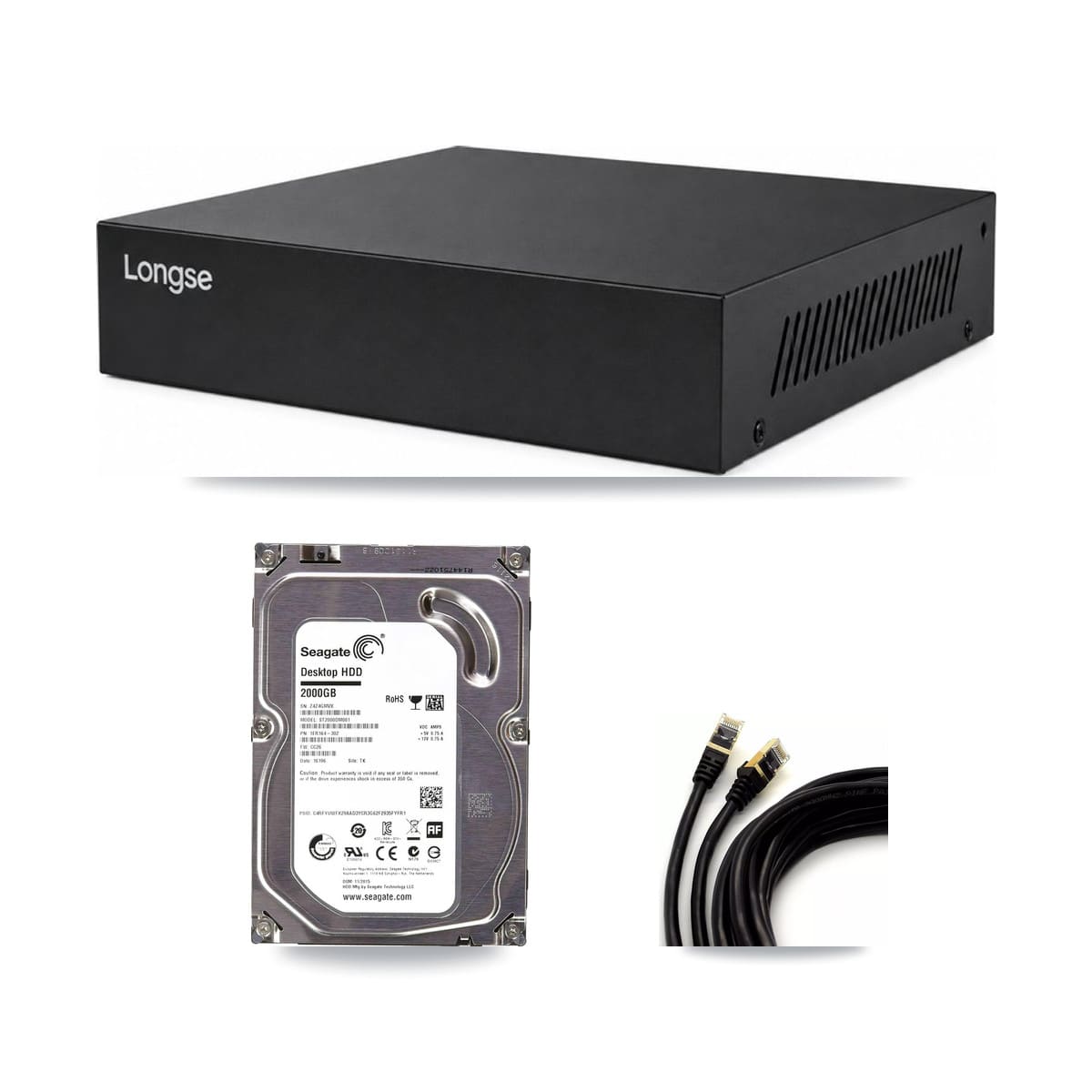 Longse 8-Channel 5MP CCTV Kit — 6 Dome Cameras + 2TB Recording - Image 1