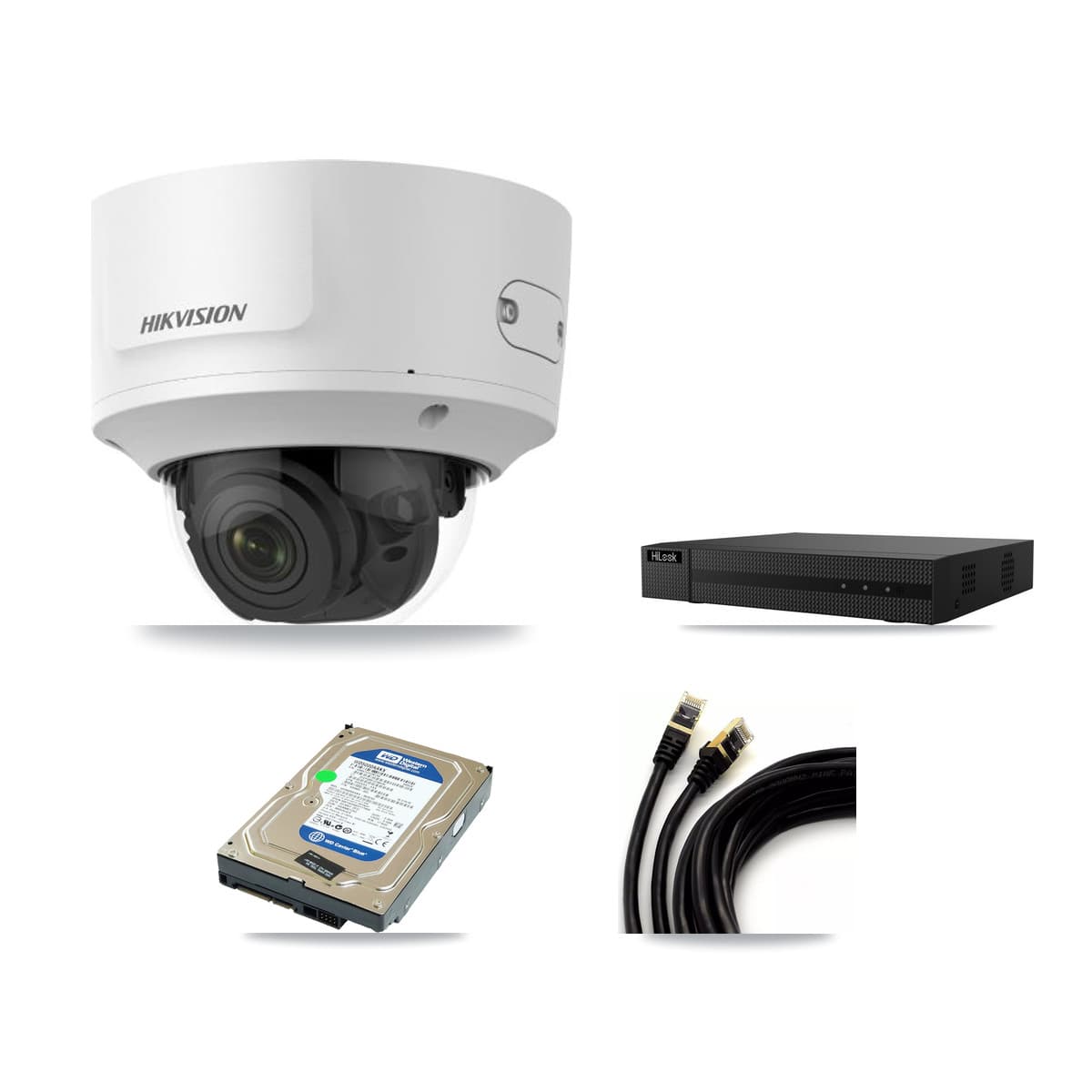 Hikvision & HiLook 8-Channel 2MP CCTV Kit — 1 Dome Camera + 500GB Recording (NVR-108MH-D Recorder)