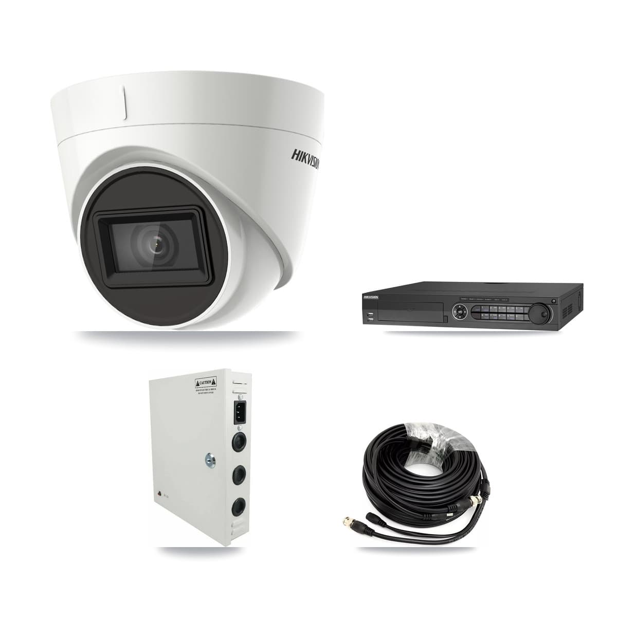 Hikvision 32-Channel 4K CCTV Kit — 24 DS-2CE78U1T Turret Cameras + 4× 8TB Recording
