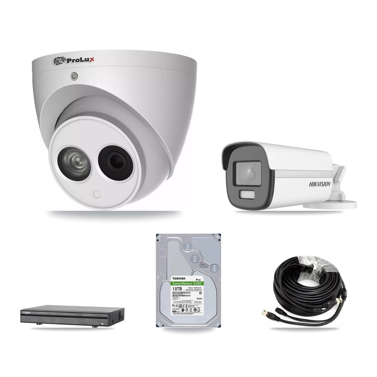 8-Channel 4MP – 4K CCTV Kit — 1 4K Bullet + 6 4MP Turret Cameras + 10TB Recording (DH-XVR5108H Recorder) - Image 1