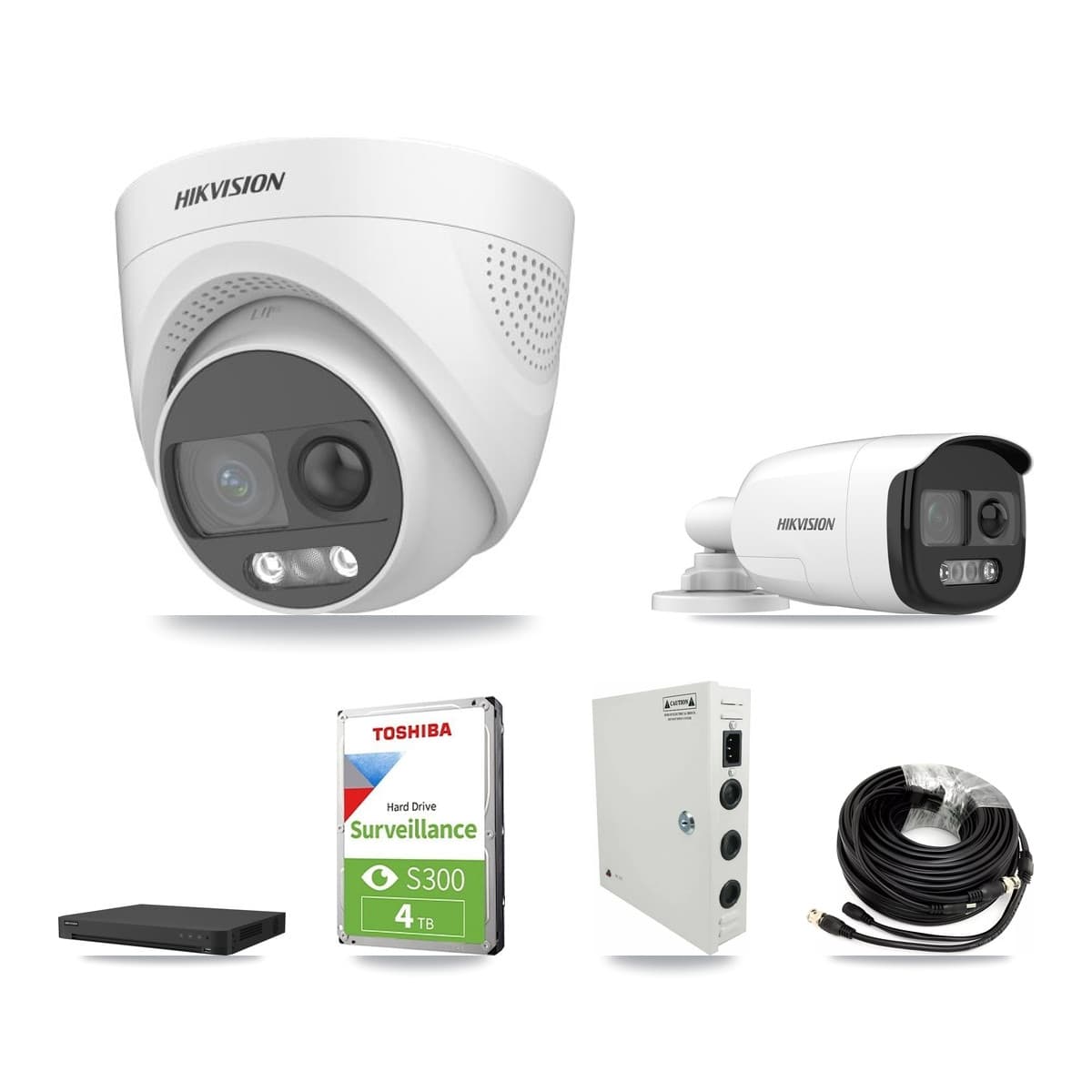 Hikvision 16-Channel 5MP CCTV Kit — 3 Bullet + 7 Turret Cameras + 4TB Recording - Image 1