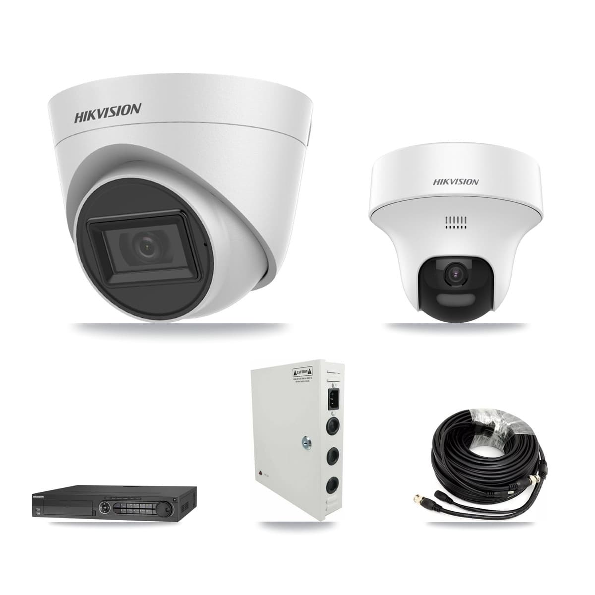 Hikvision 32-Channel 5MP CCTV Kit — 1 DS-2CE70K0T + 24 DS-2CE78H0T Turret Cameras + 4× 8TB Recording - Image 1