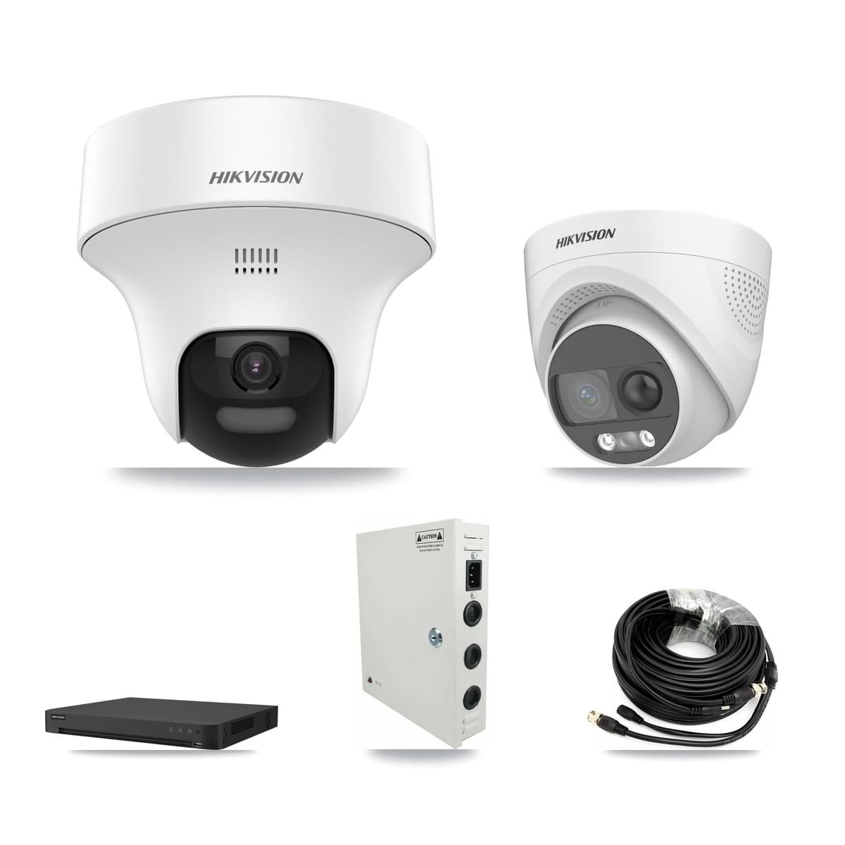 Hikvision 32-Channel 5MP CCTV Kit — 24 DS-2CE70K0T + 1 DS-2CE72KF3T Turret Cameras + 8TB Recording - Image 1