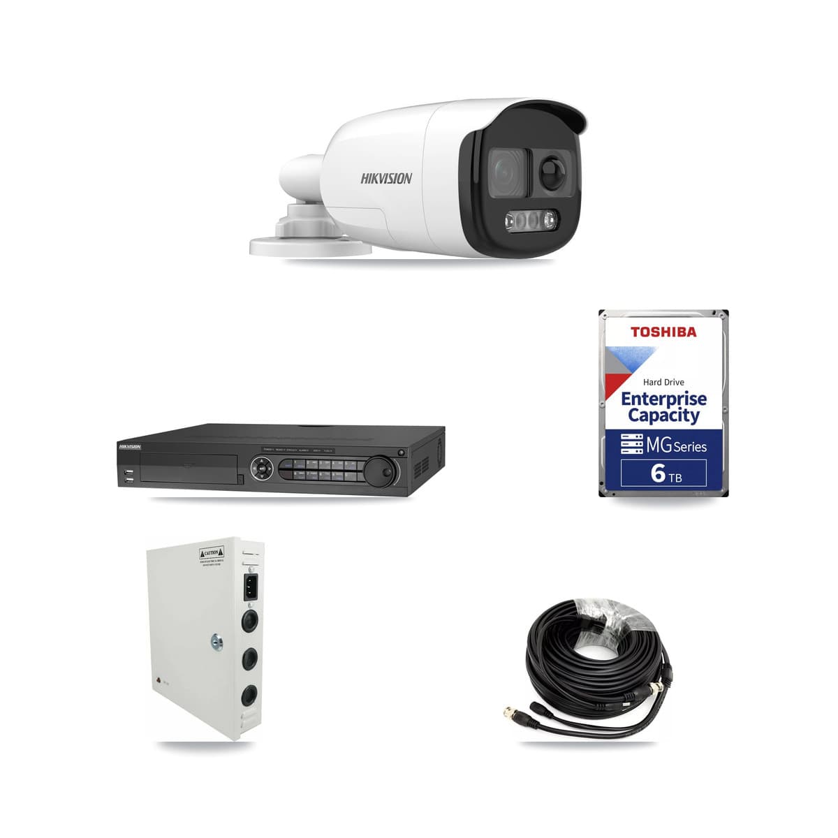 Hikvision 32-Channel 5MP CCTV Kit — 17 Bullet Cameras + 6TB Recording
