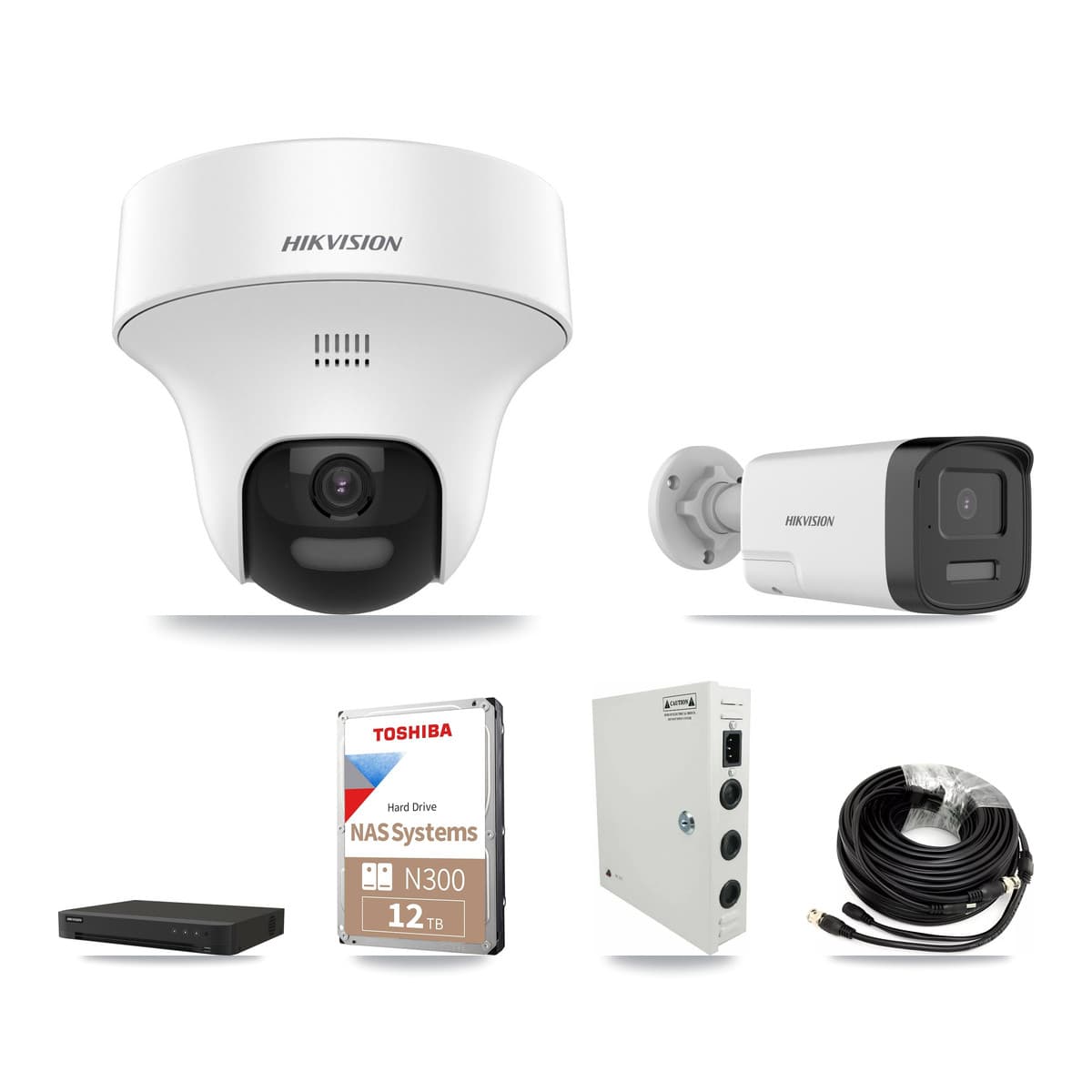 Hikvision 16-Channel 5MP CCTV Kit — 4 Bullet + 9 Turret Cameras + 12TB Recording - Image 1