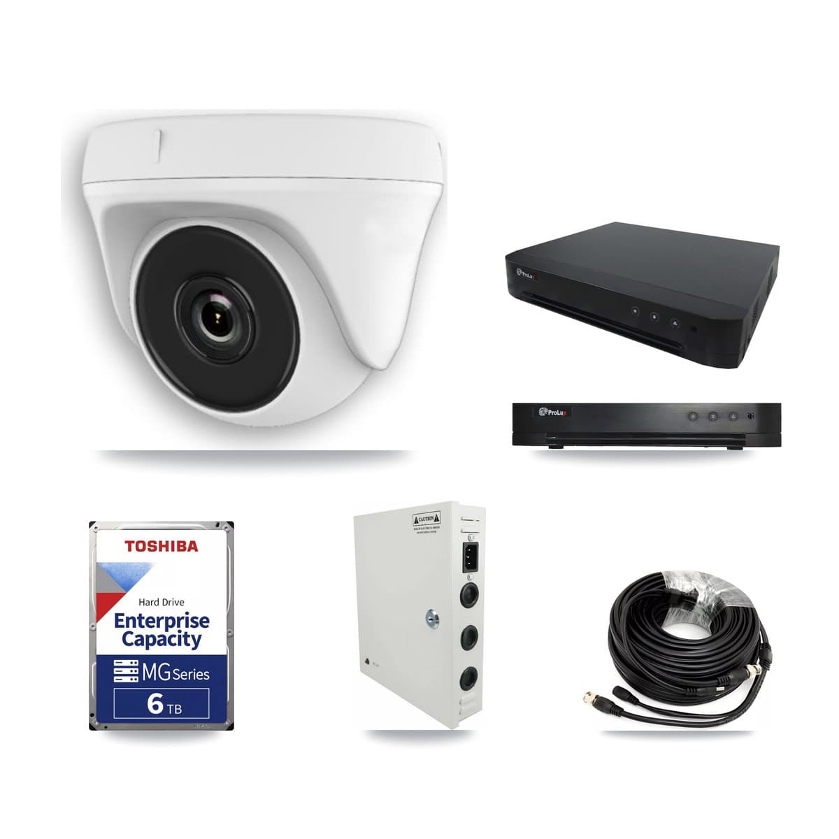 Prolux 16-Channel 2MP CCTV Kit — 9 Dome Cameras + 6TB Recording - Image 1