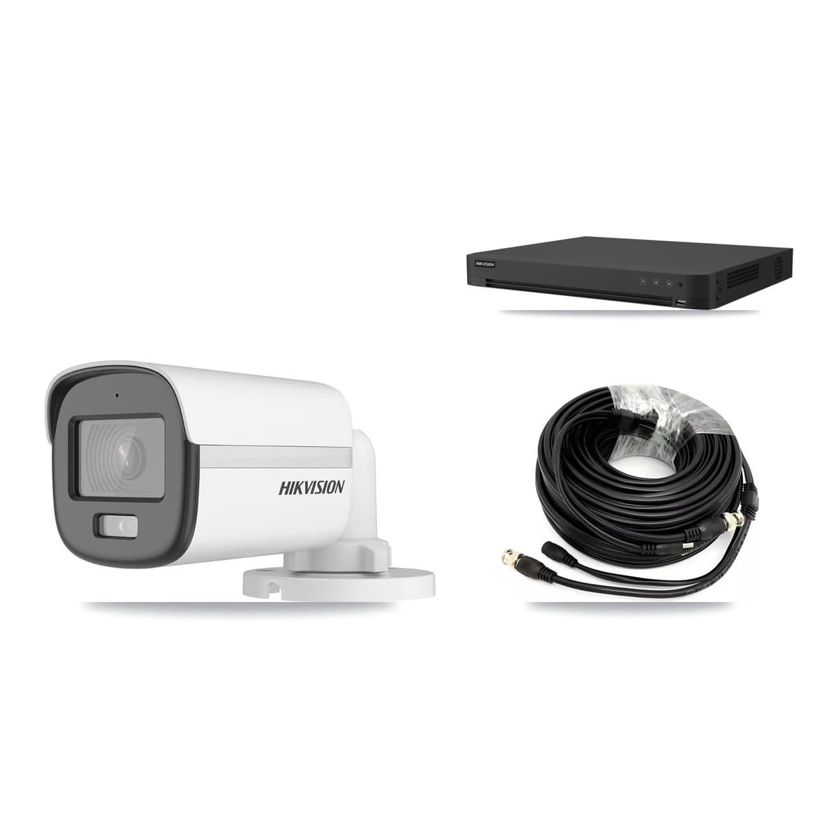 Hikvision 32-Channel 5MP CCTV Kit — 6 DS-2CE12KF0T Bullet Cameras + 8TB Recording (IDS-7232HQHI Recorder) - Image 1