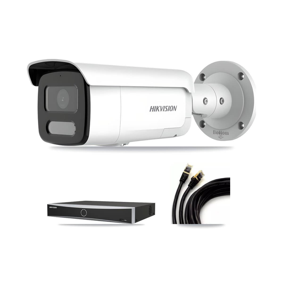 Hikvision 4-Channel 4MP – 4K CCTV Kit — 2 4MP + 2 4K Bullet Cameras + 8TB Recording